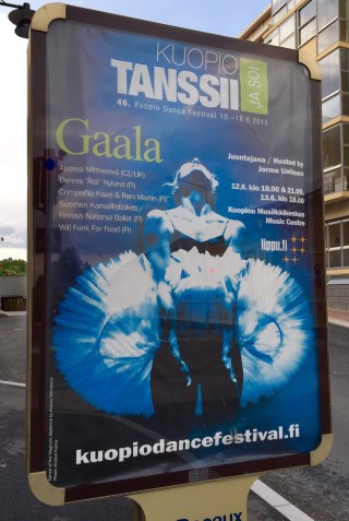 Gaalan kadunvarsimainos Haapaniemenkadulla