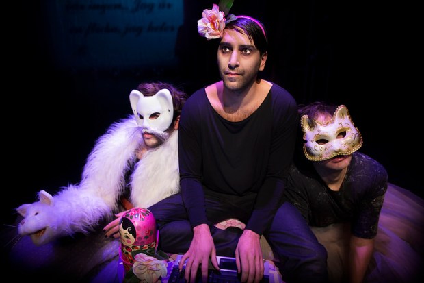 Keskellä Ashkan Ghods, kissoina Krister Kern ja Elya Birman. Kuva: Markus Gårder.