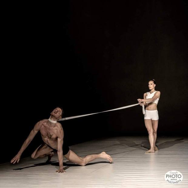 Echoes of Another World. Kuvassa Thibault Monnier ja Minna Tervamäki. Kuva: Minna Hatinen.